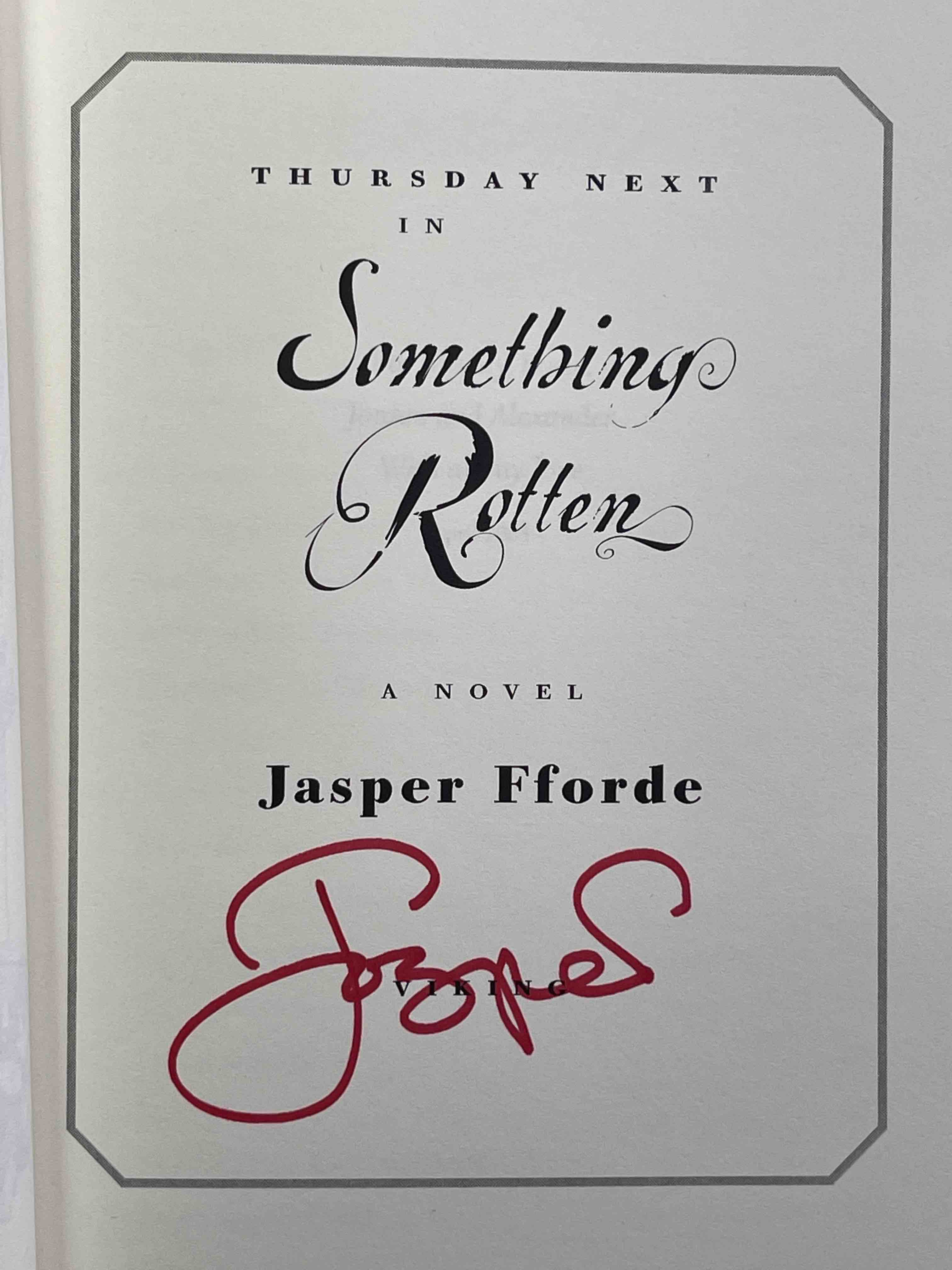 Something Rotten (Thursday Next Novels) by Fforde, Jasper