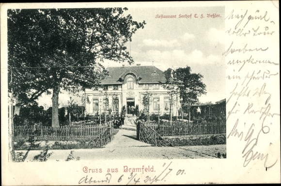 Ansichtskarte / Postkarte Hamburg Wandsbek Bramfeld, Restaurant Seehof - Inh. Betzler