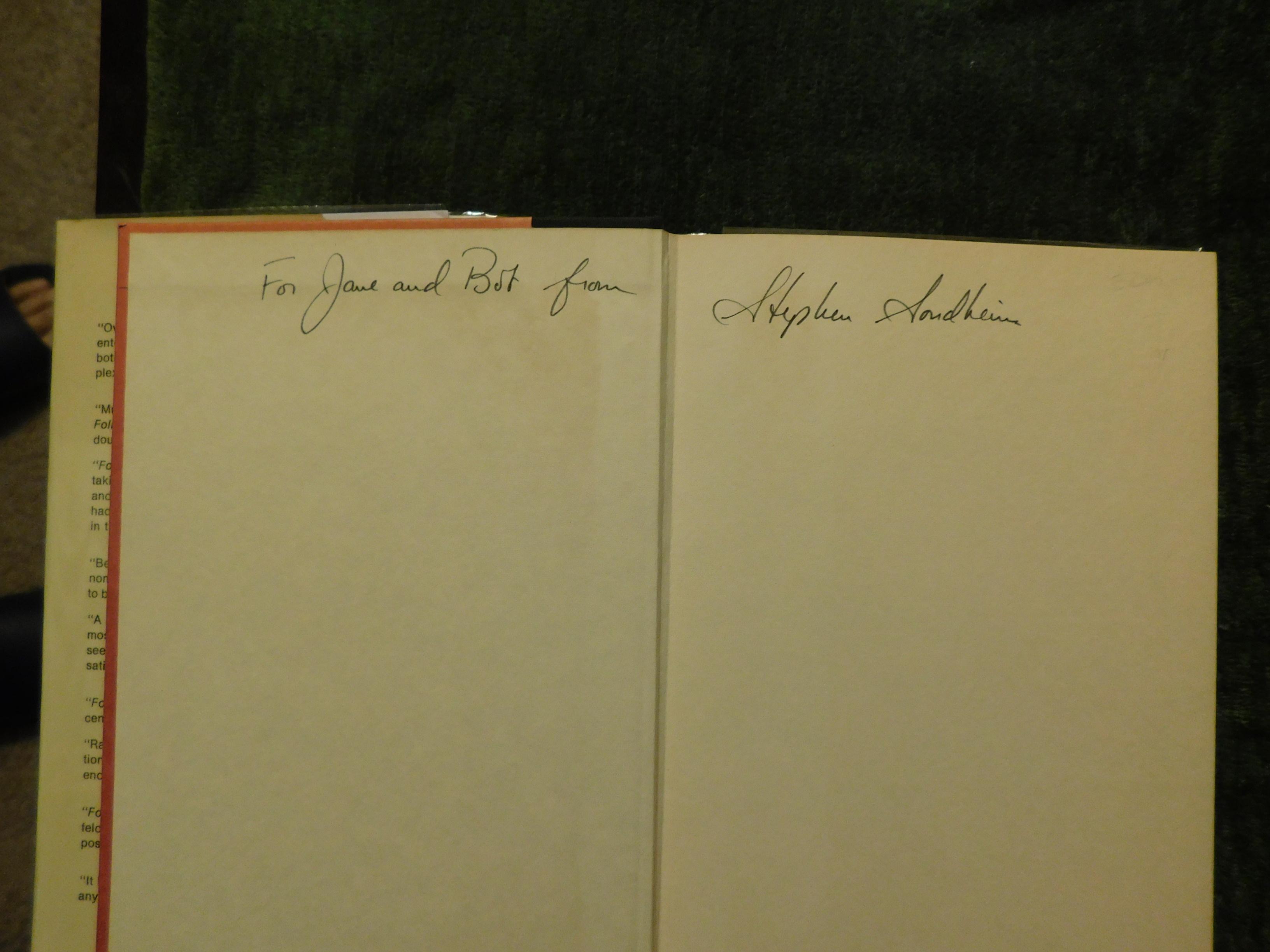 Follies by Sondheim, Stephen (music and lyrics), and James Goldman