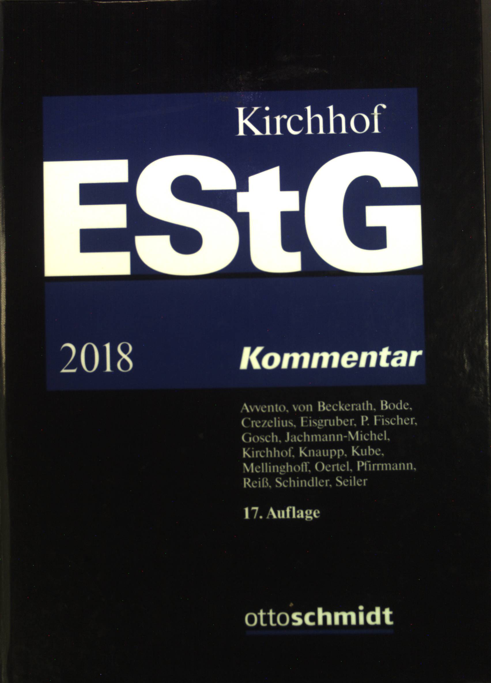 Einkommensteuergesetz : Kommentar. herausgegeben von Professor Dr. Dres. h.c. Paul Kirchhof, Direktor des Instituts für Finanz- und Steuerrecht Universität Heidelberg ; bearbeitet von Dr. Christina Avvento, Oberregierungsrätin, Wissenschaftliche Mitarbeiterin am BFH [und 16 anderen] - Kirchhof, Paul