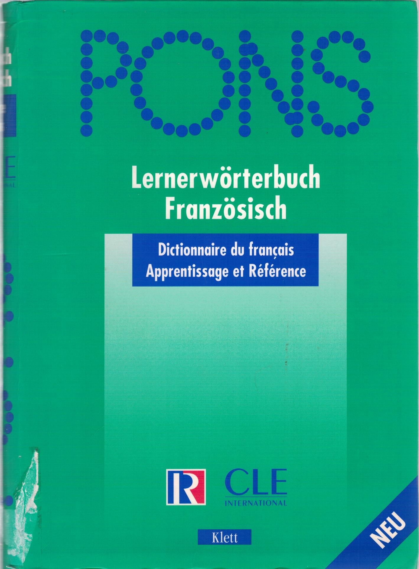 PONS Lernerwörterbuch Französisch - Rey-Debove, Josette.