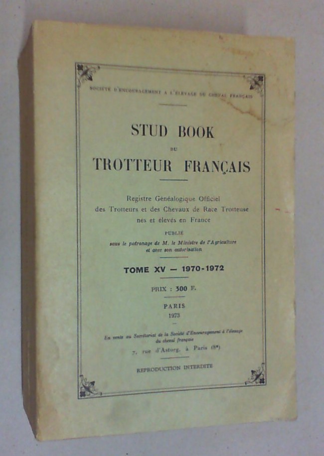 Stud sales book trotteur