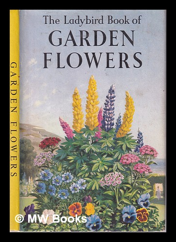 LADYBIRD PRINTED POSTCARD ~ GARDEN FLOWERS BY BRIAN VESEY-FITZGERALD 1960 ~ NEW 