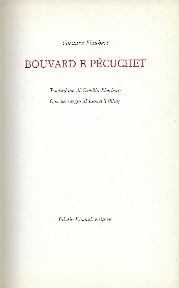 Bouvard e Pecuchet - Gustave Flaubert