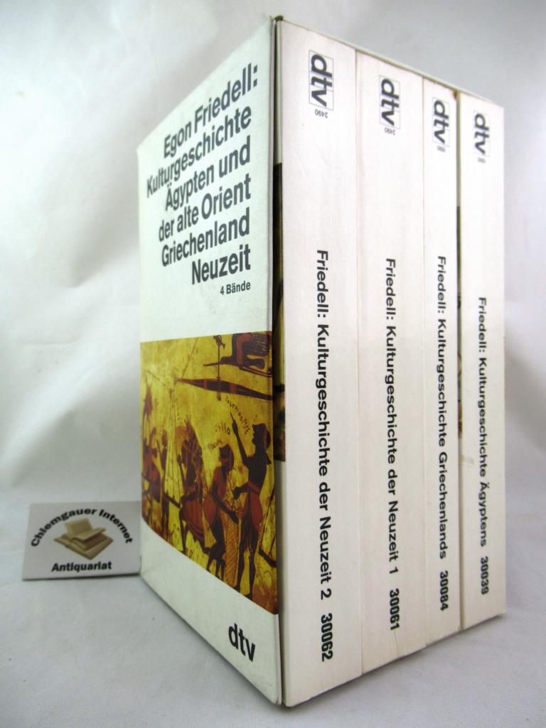 Kulturgeschichte Ägyptens und des alten Orients. Kulturgeschichte Griechenlands. Kulturgeschichte der Neuzeit. VIER (4) Bände. - Friedell, Egon