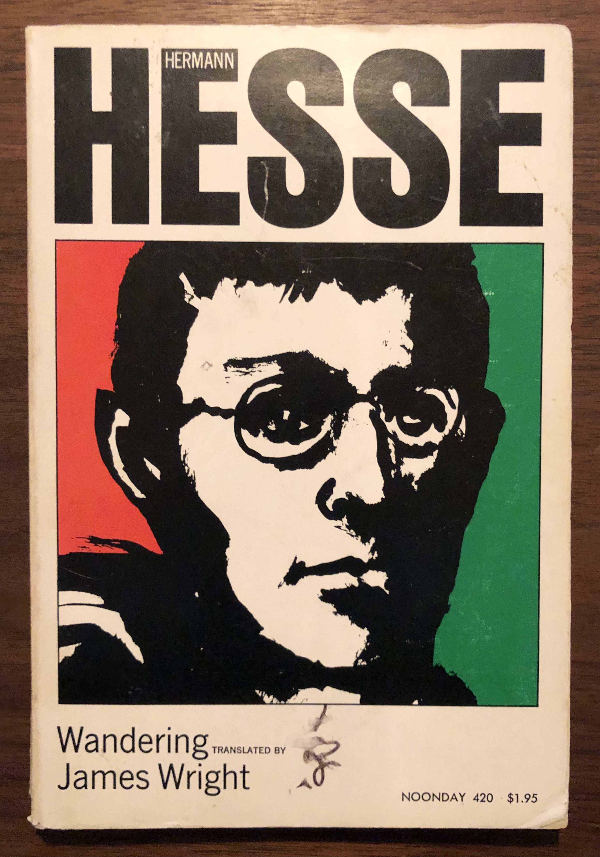 Wandering : Notes and Sketches Hermann Hesse; James Wright (translator) [Good] [Softcover]