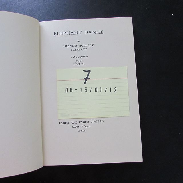 Elephant dance - Flaherty, Frances Hubbard and John Collier