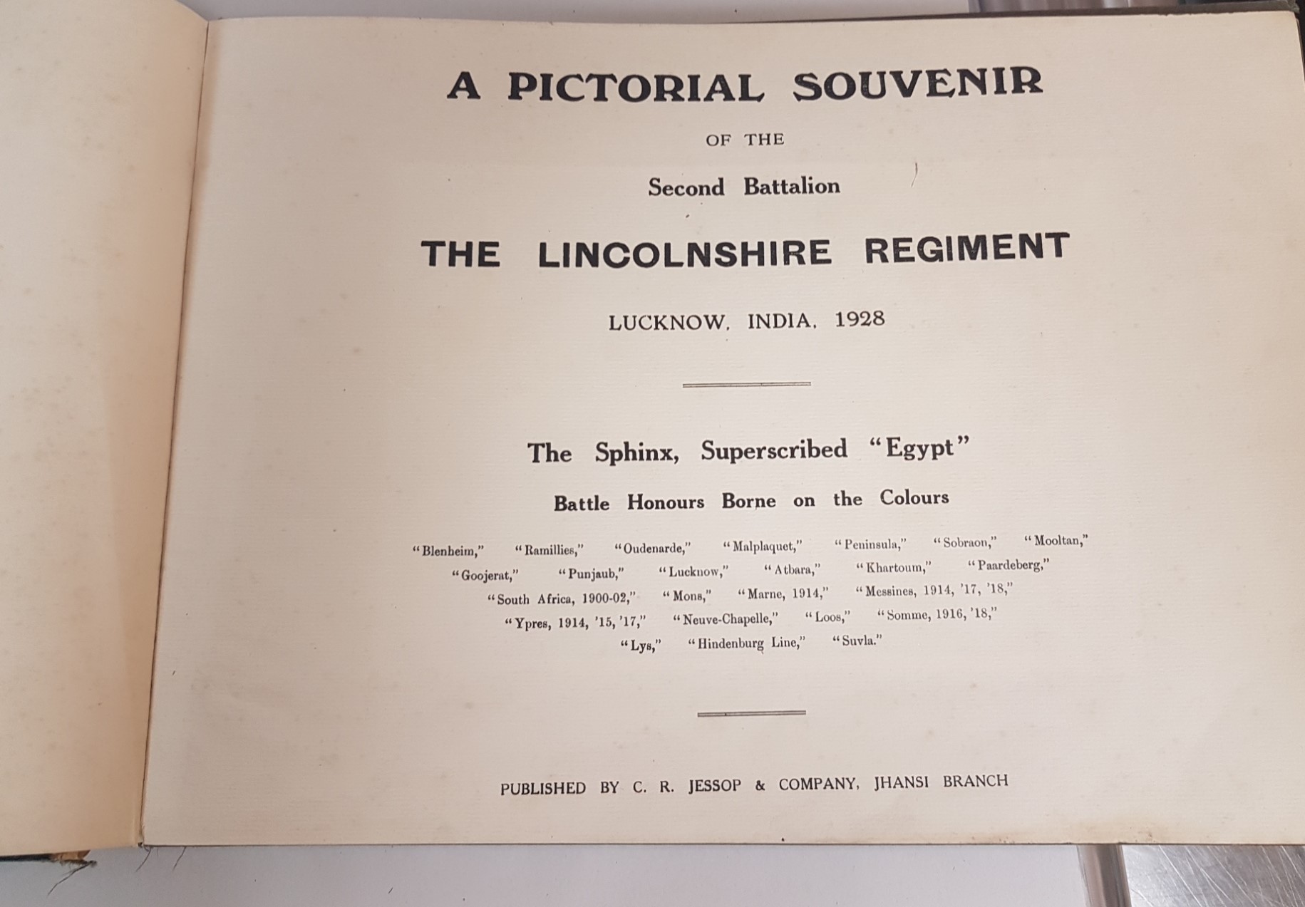 A Pictorial Souvenir of the Second Battalion - The Lincolnshire ...