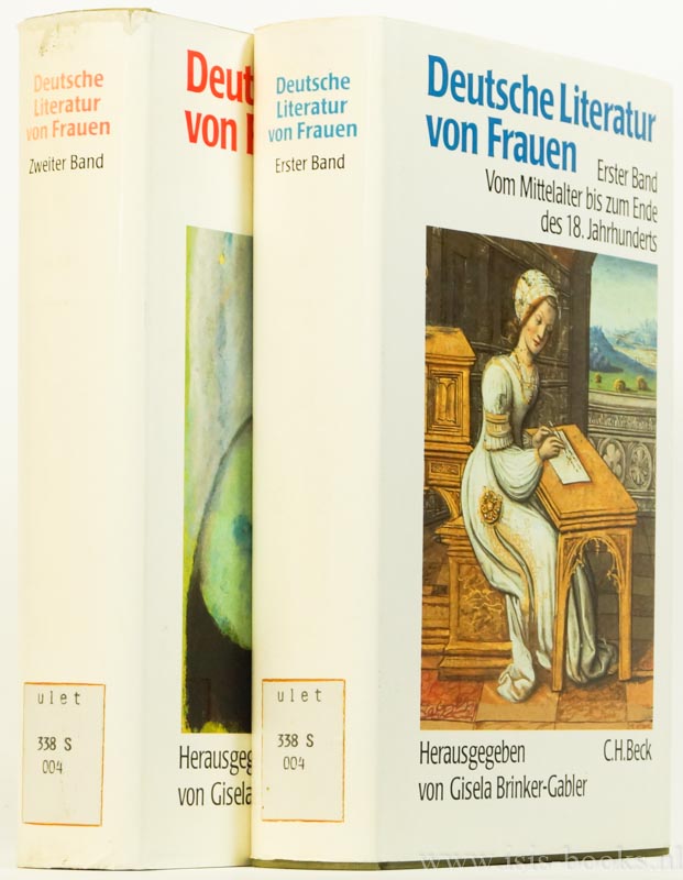 Deutsche Literatur von Frauen. 2 volumes. - BRINKER-GABLER, G., (HRSG.)