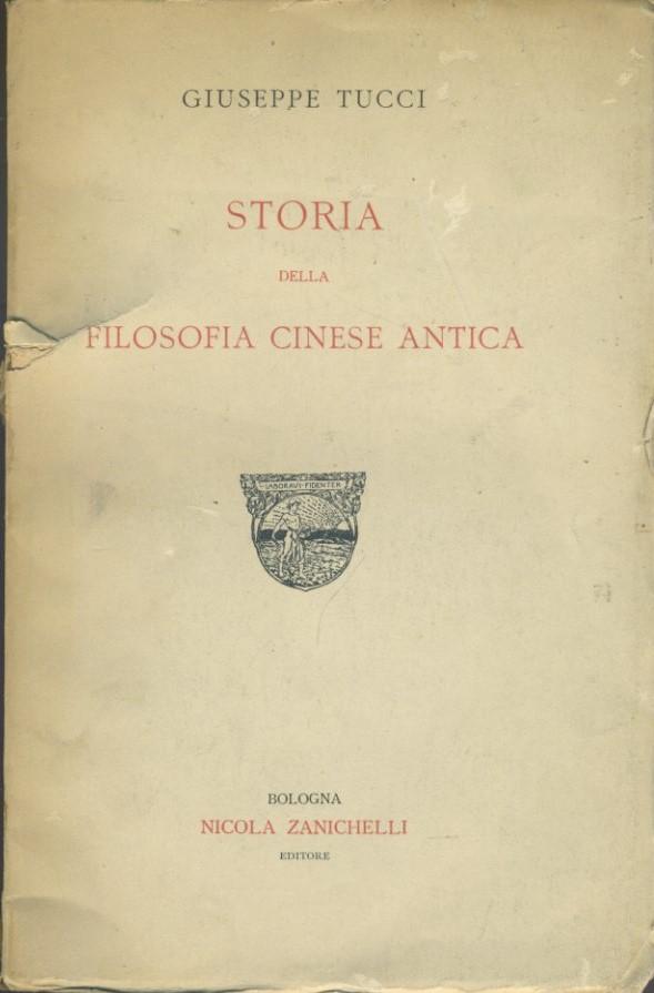 Storia della filosofia cinese antica by Giuseppe Tucci: Mediocre (Poor ...