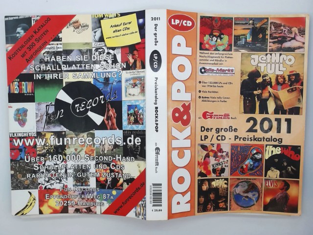 Der große ROCK & POP LP / CD Preiskatalog 2011. - Reichold, Martin