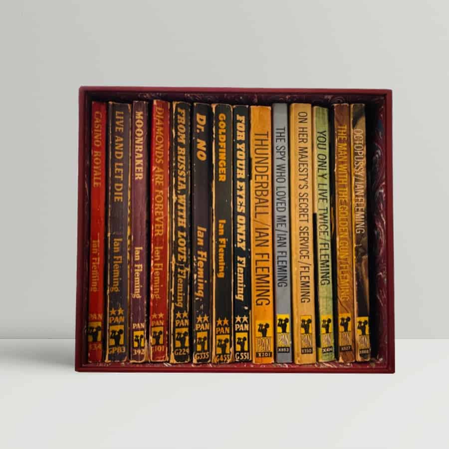 James Bond – Set of First Edition Paperbacks – 1955-68 Pan Books - Comprising Casino Royale/Live and Let Die/Moonraker/Diamonds Are Forever/From Russ