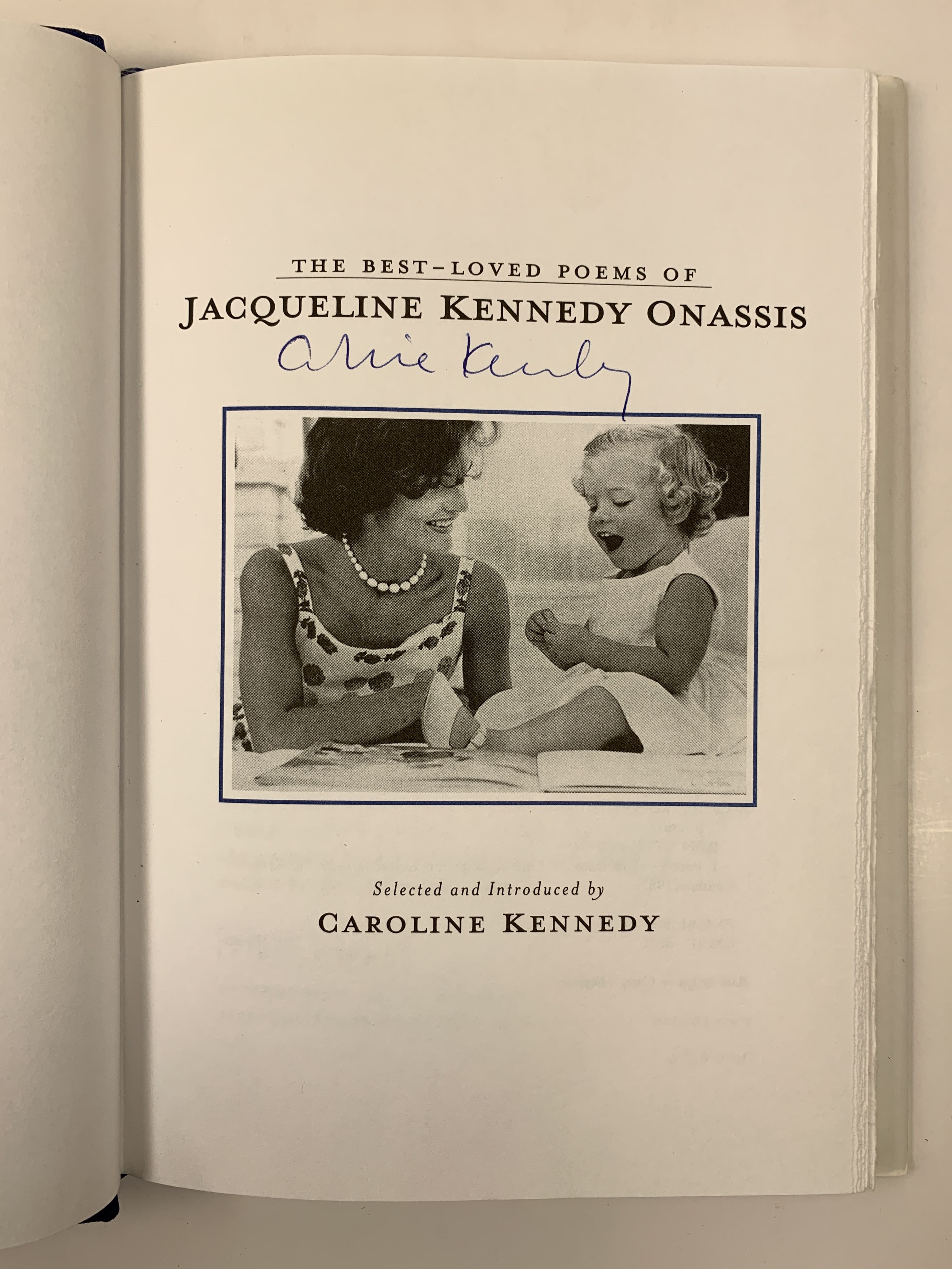 The Best Loved Poems of Jacqueline Kennedy Onassis by Kennedy, Caroline ...