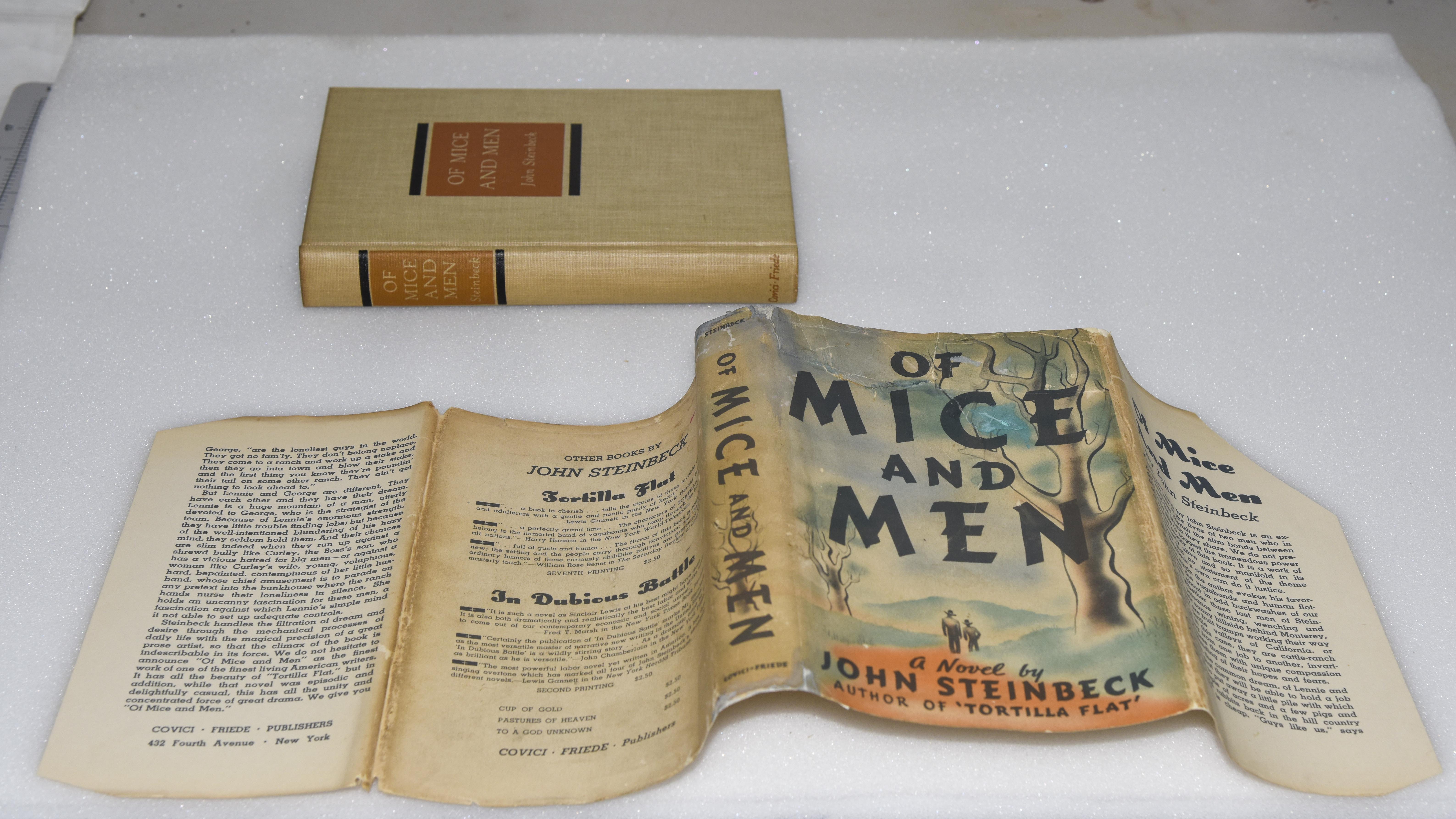 Of Mice and Men by John Steinbeck: Near Fine Hardcover (1937) 1st