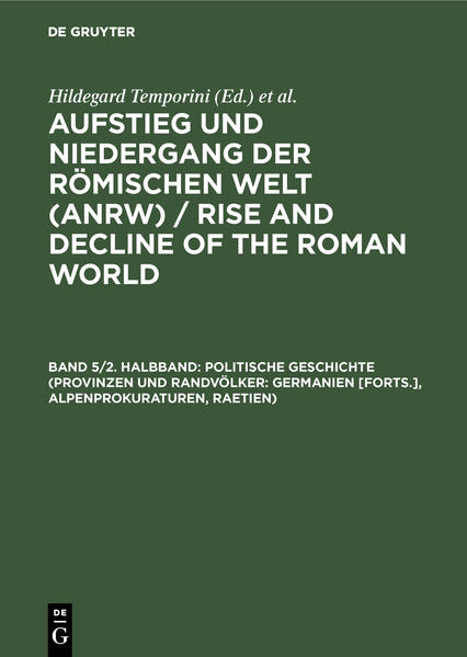 Aufstieg und Niedergang der römischen Welt 2 : Principat, Bd. 5. / Halbband 2. - Temporini, Hildegard (Hrsg.)