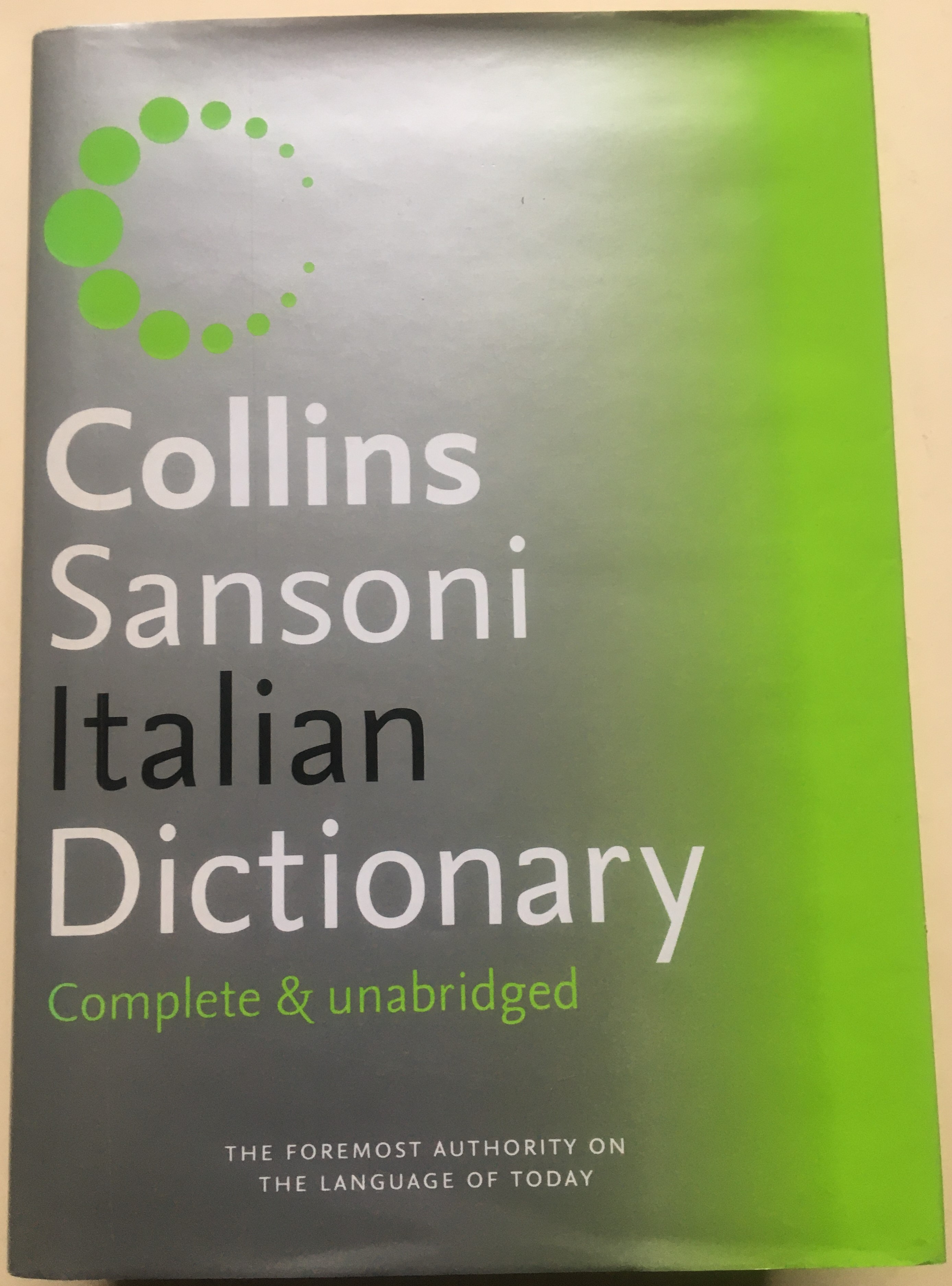 Collins Sansoni Italian Dictionary - MACCHI, Vladimiro (editor)