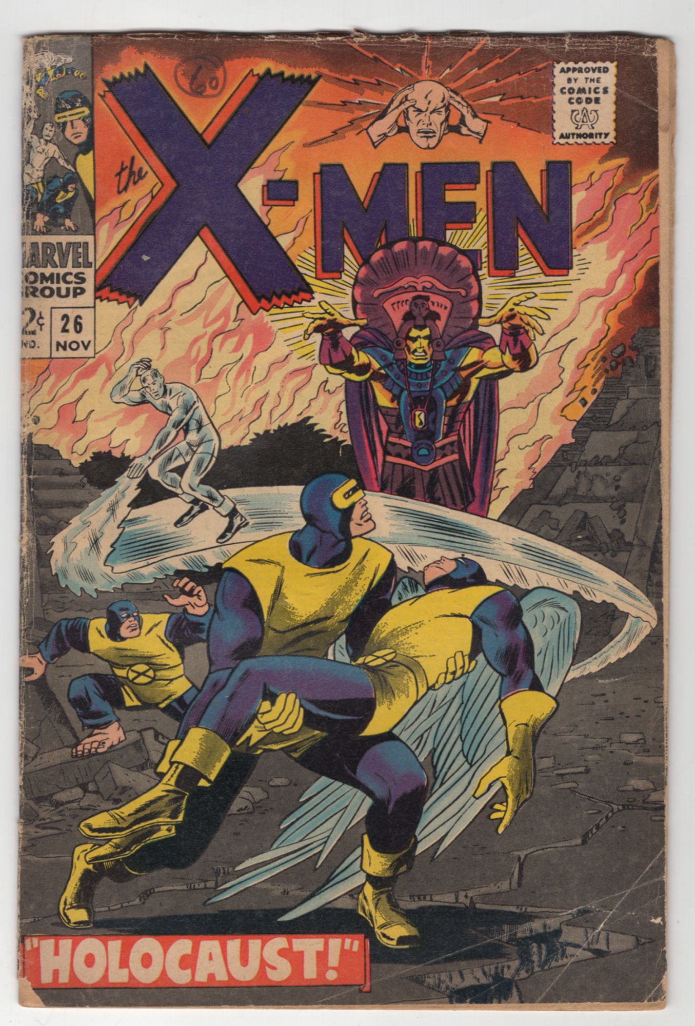 The X-Men #26 by Lee, Stan; Roth, Werner: Stapled wraps (1968) First ...