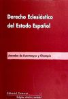 DERECHO ECLESIÁSTICO DEL ESTADO ESPAÑOL. - de Fuenmayor y Chempín, Amadeo
