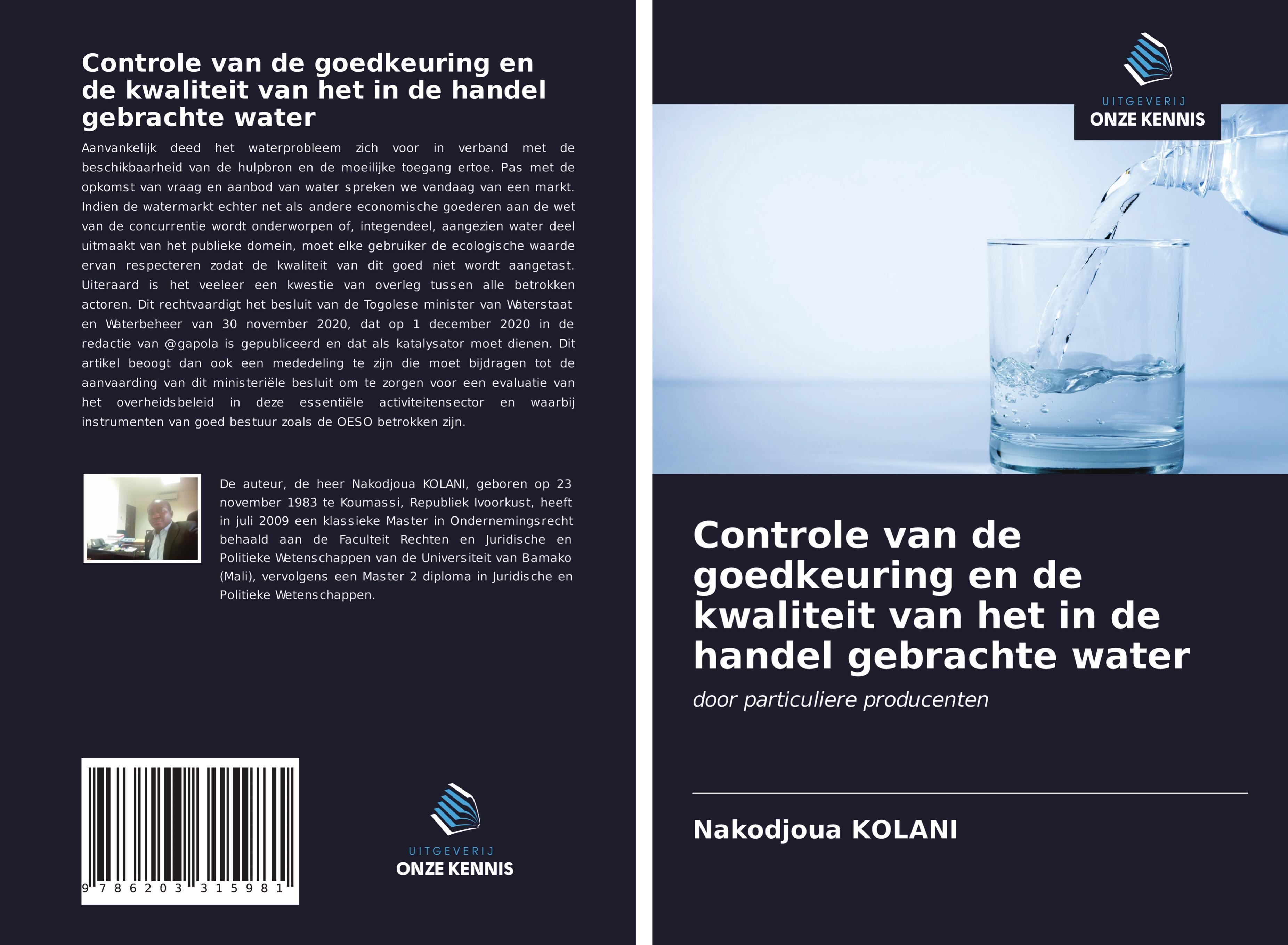 Controle van de goedkeuring en de kwaliteit van het in de handel gebrachte water - Kolani, Nakodjoua