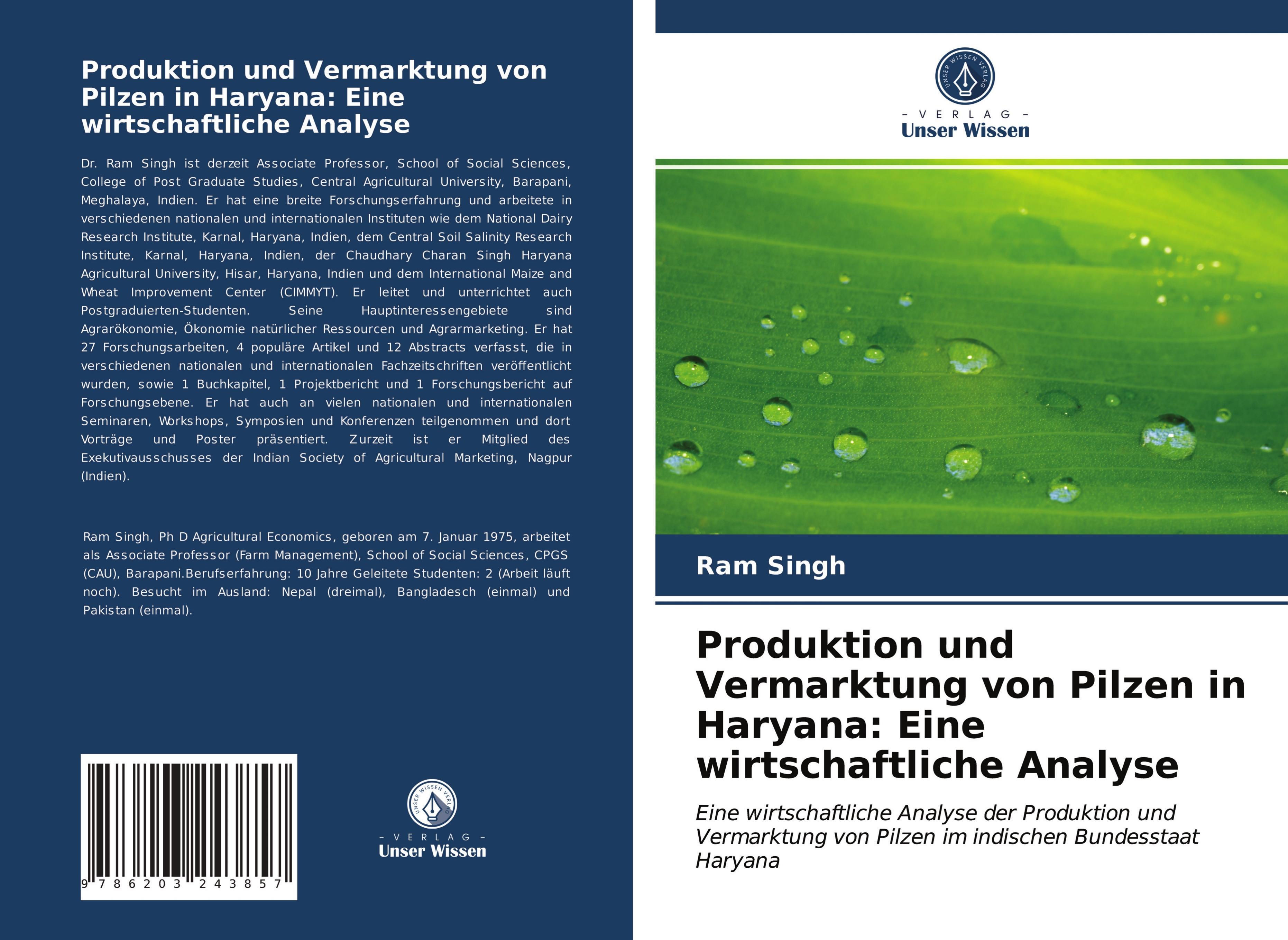 Produktion und Vermarktung von Pilzen in Haryana: Eine wirtschaftliche Analyse - Singh, Ram
