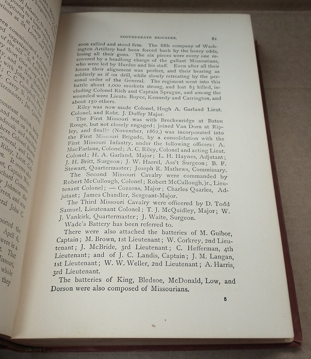 HISTORY OF THE FIRST AND SECOND MISSOURI CONFEDERATE BRIGADES, 1861 ...