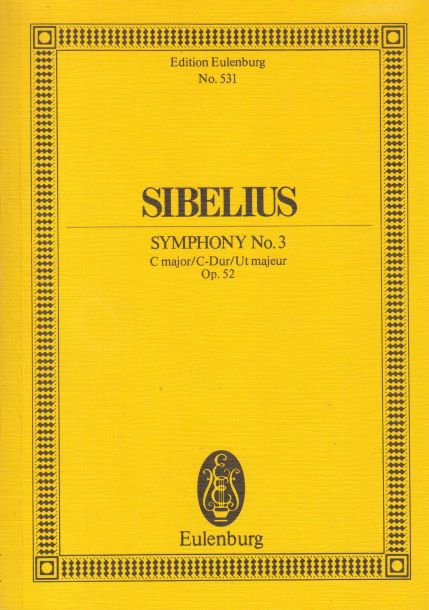 Symphony No.3 in C major, Op.52 - Study Score - Sibelius, Jean