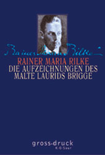 Die Aufzeichnungen des Malte Laurids Brigge (Großdruck) - Rilke Rainer, M