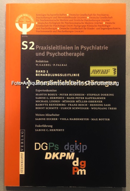 Behandlungsleitlinie Persönlichkeitsstörungen (S2-Praxisleitlinien in Psychiatrie und Psychotherapie; Band 1) - Sabine Herpertz; Gabele, W.; Falkai, P. (Redaktion)