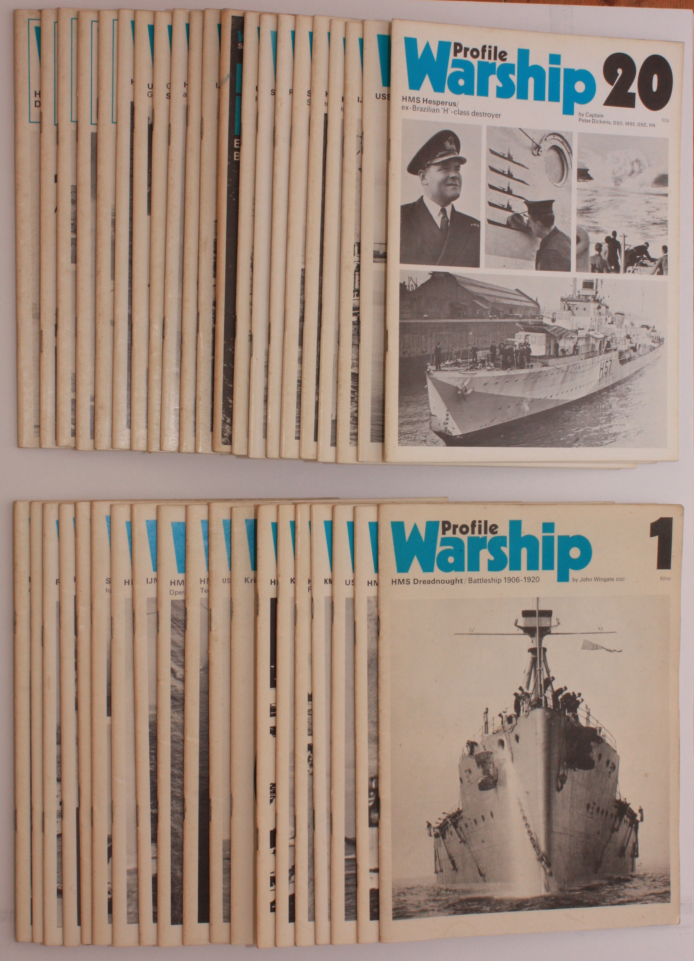 Warship Profiles 1-40 [complete set]. COMPLETE SET IN ORIGINAL WRAPPERS WARSHIP PROFILES [ ] [Couverture souple]