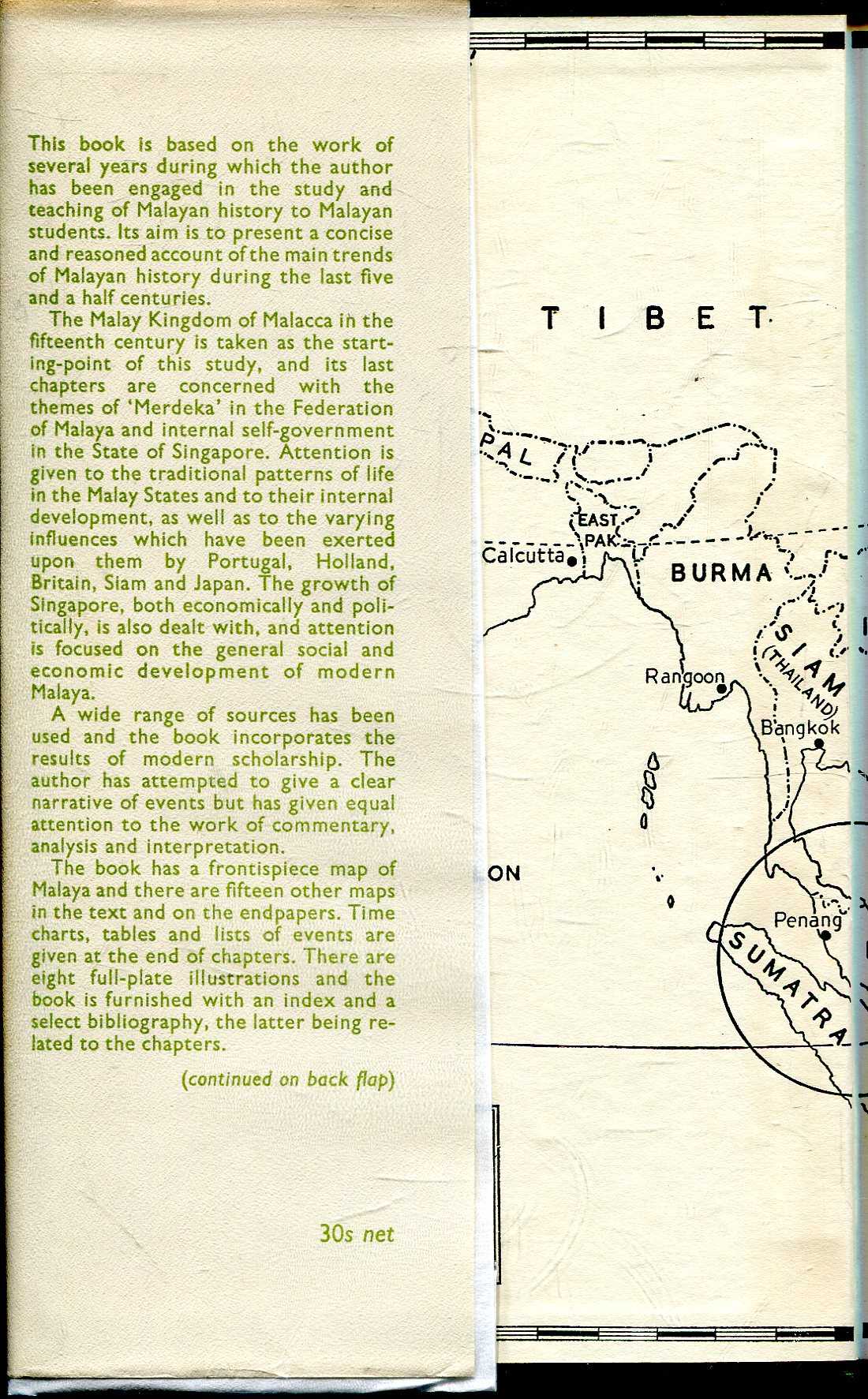 A History of Malaya AD 1400-1959 by Kennedy, J: Very Good ...