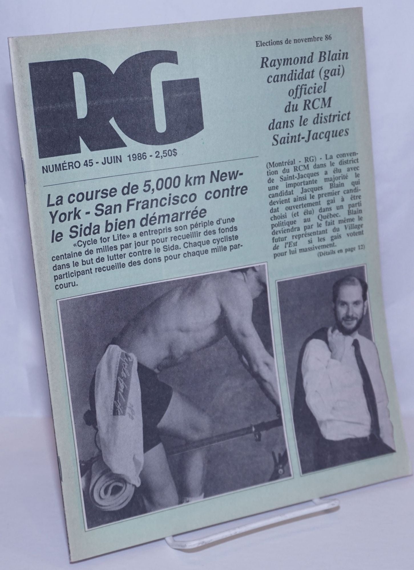 Le magazine RG [Revue Gai]: le mensuel gai Québécois; #45 | Barnebys