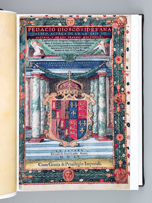 Facsimile “De Materia Medica” By Dioscorides 1555