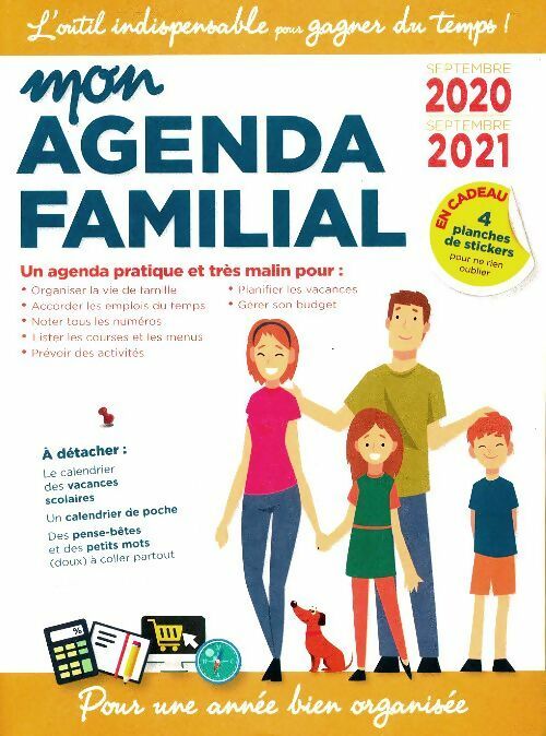 Mon Agenda Famille Organisée 2024 - Poche