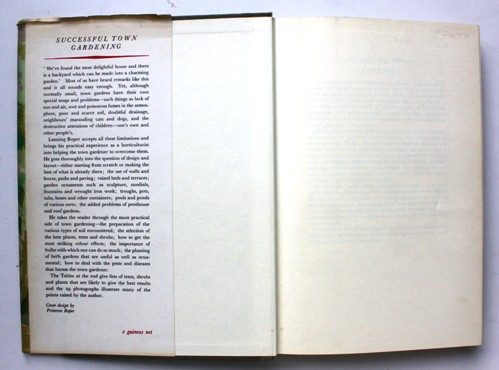 Lanning Roper Successful Town Gardening by Lanning Roper: Fine Hardcover (1957) 1st ...