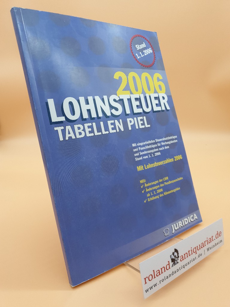 Lohnsteuertabellen Piel 2006 (f. Österreich) - Piel