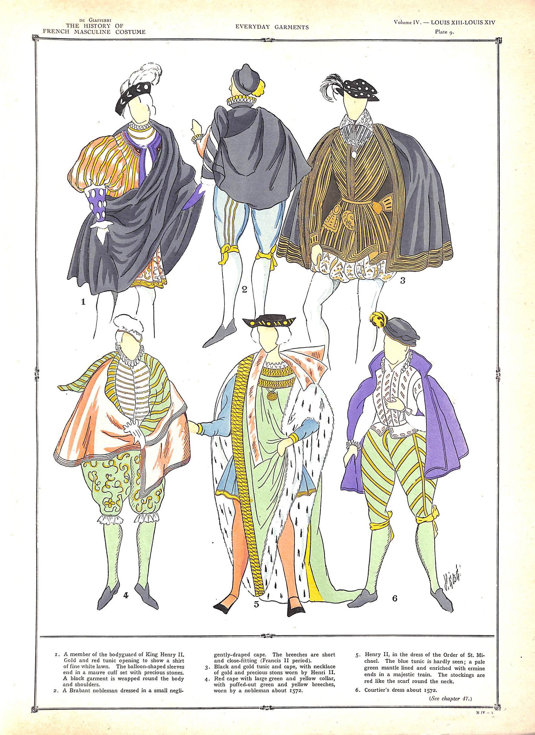 The History Of French Masculine Costume During Twenty-Four Centuries by  GIAFFERRI, Paul-Louis De: Very Good Hardcover (1927)