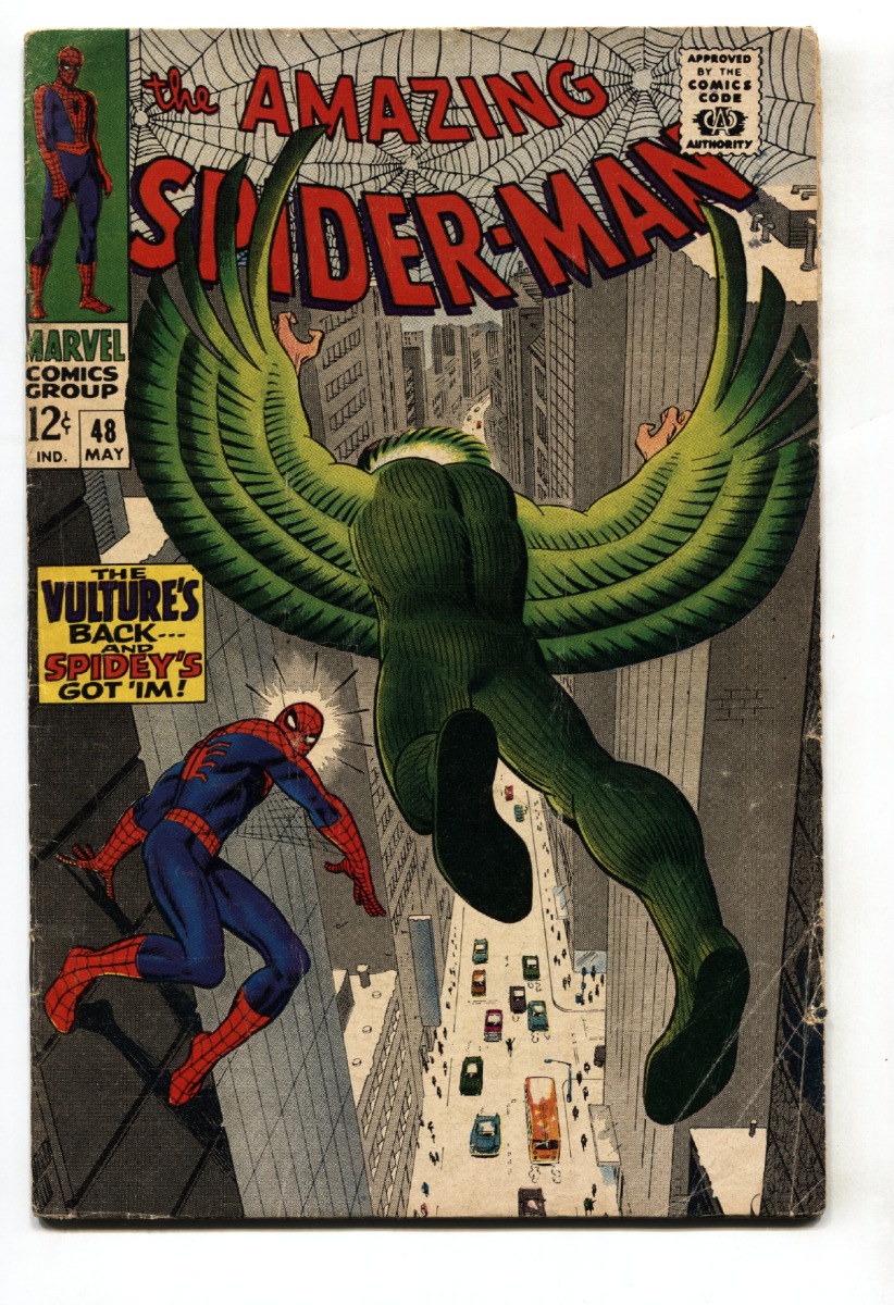 Amazing Spider-Man #48 1967- VULTURE- Marvel comics VG-: (1967) Comic | DTA Collectibles Amazing Spider-Man #48 1967- VULTURE- Marvel comics VG-: (1967) Comic | DTA Collectibles