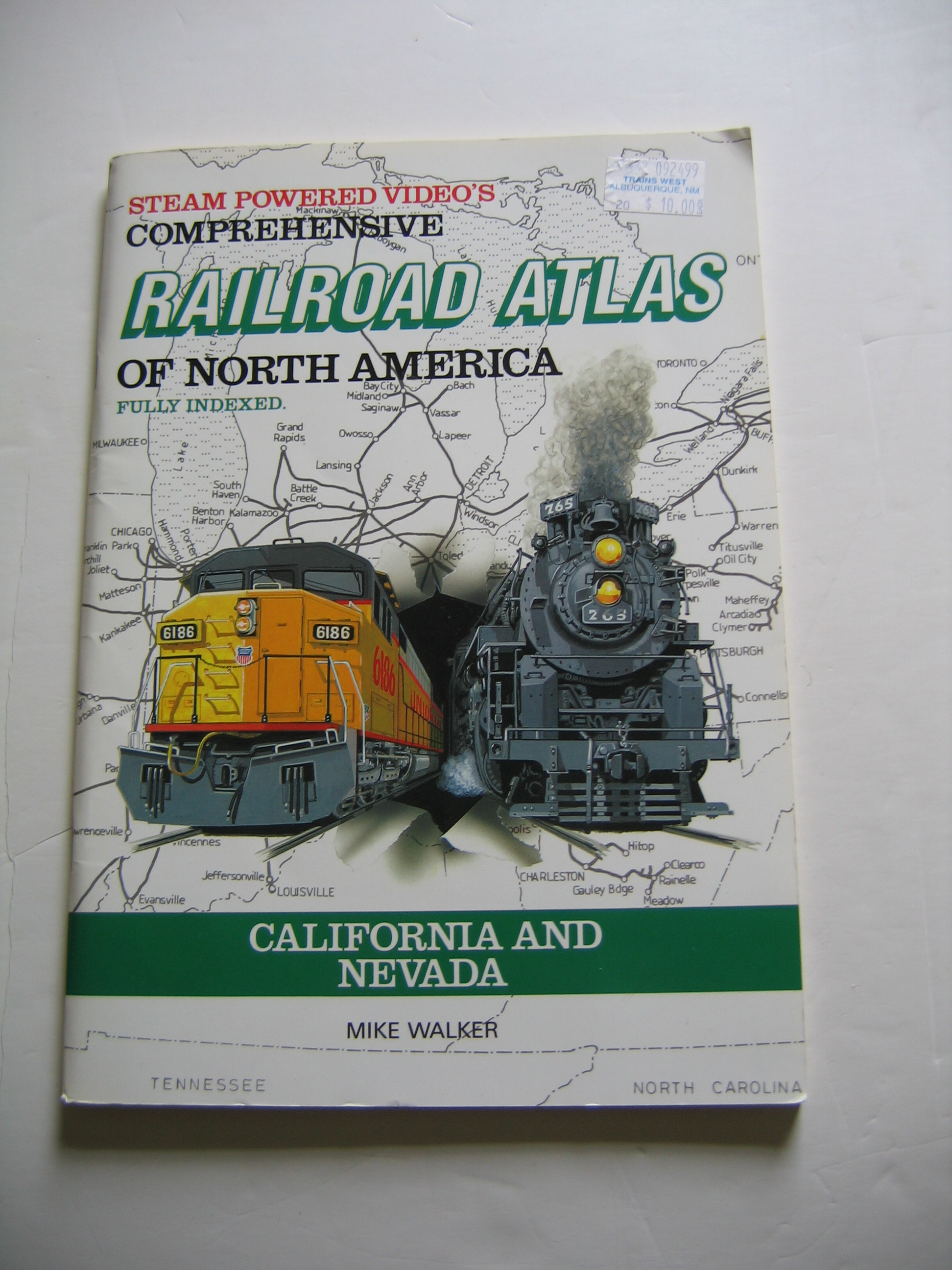 Railroad Atlas of North America/Calfornia and Nevada - Walker Mike