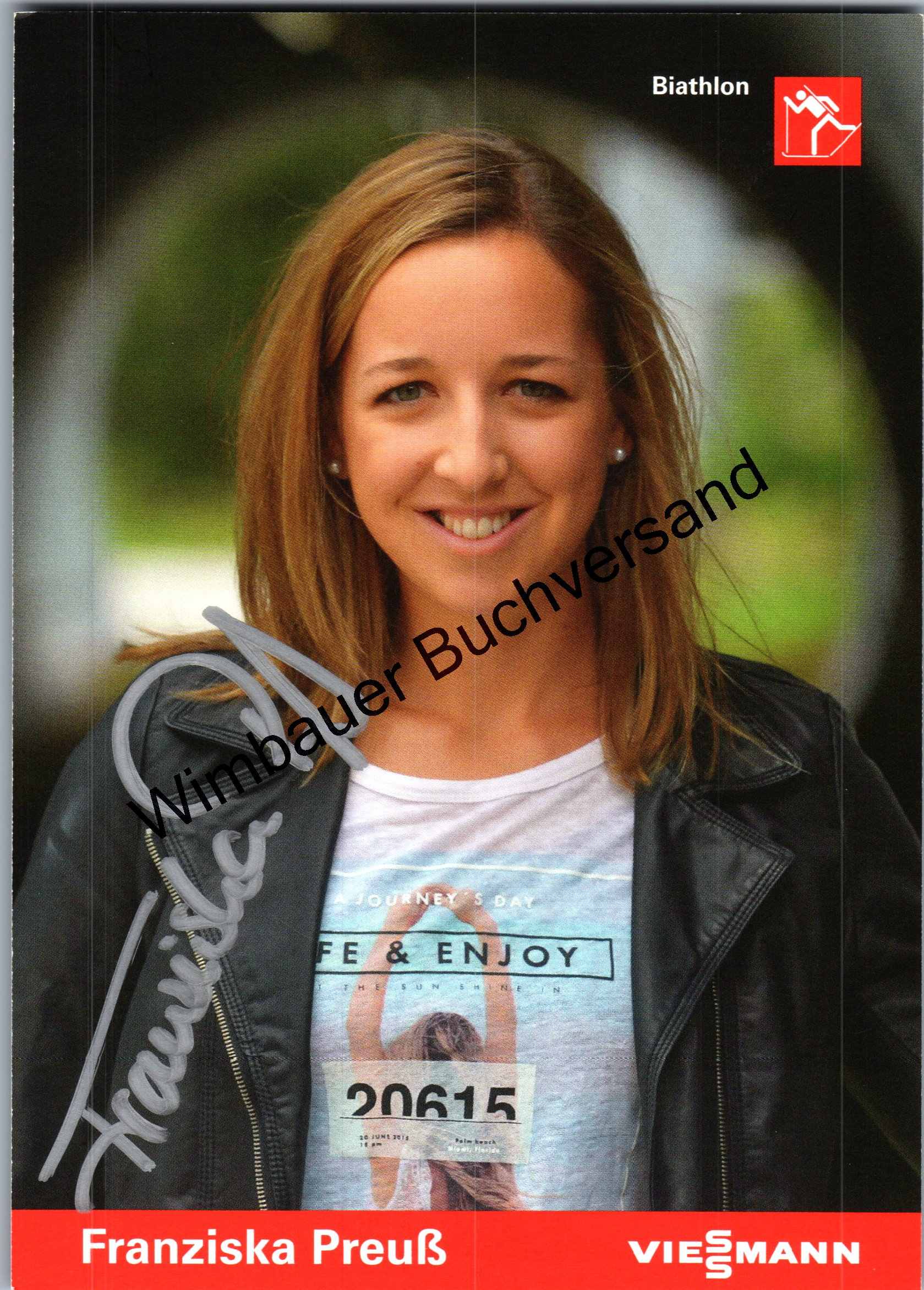Original Autogramm Franziska Preuß Biathlon /// Autograph signiert