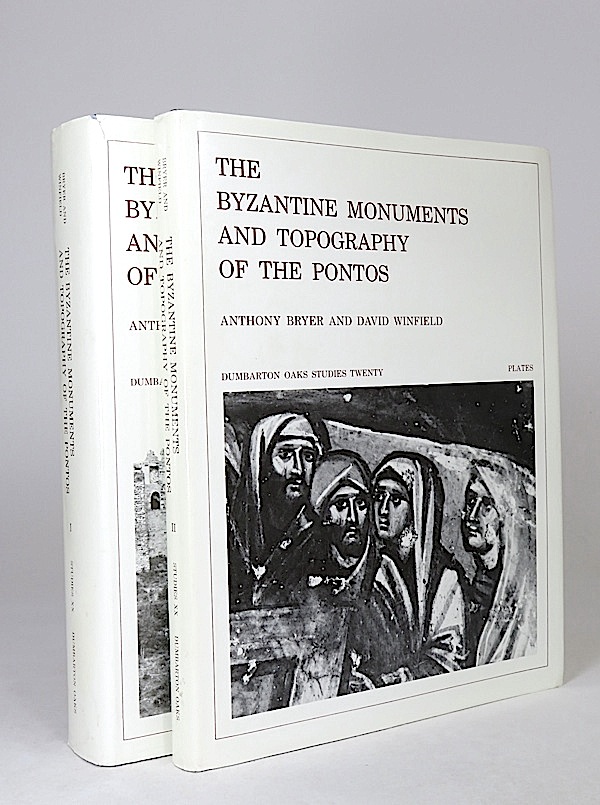 The Byzantine Monuments and Topography of the Pontos. I: Text; II: Plates. (Dumbarton Oaks Studies, Research Library and Collection). [TWO VOLUMES]. - Bryer, Anthony, and David Winfield. With maps and Plans by Richard Anderson, and Drawings by June Winfield.