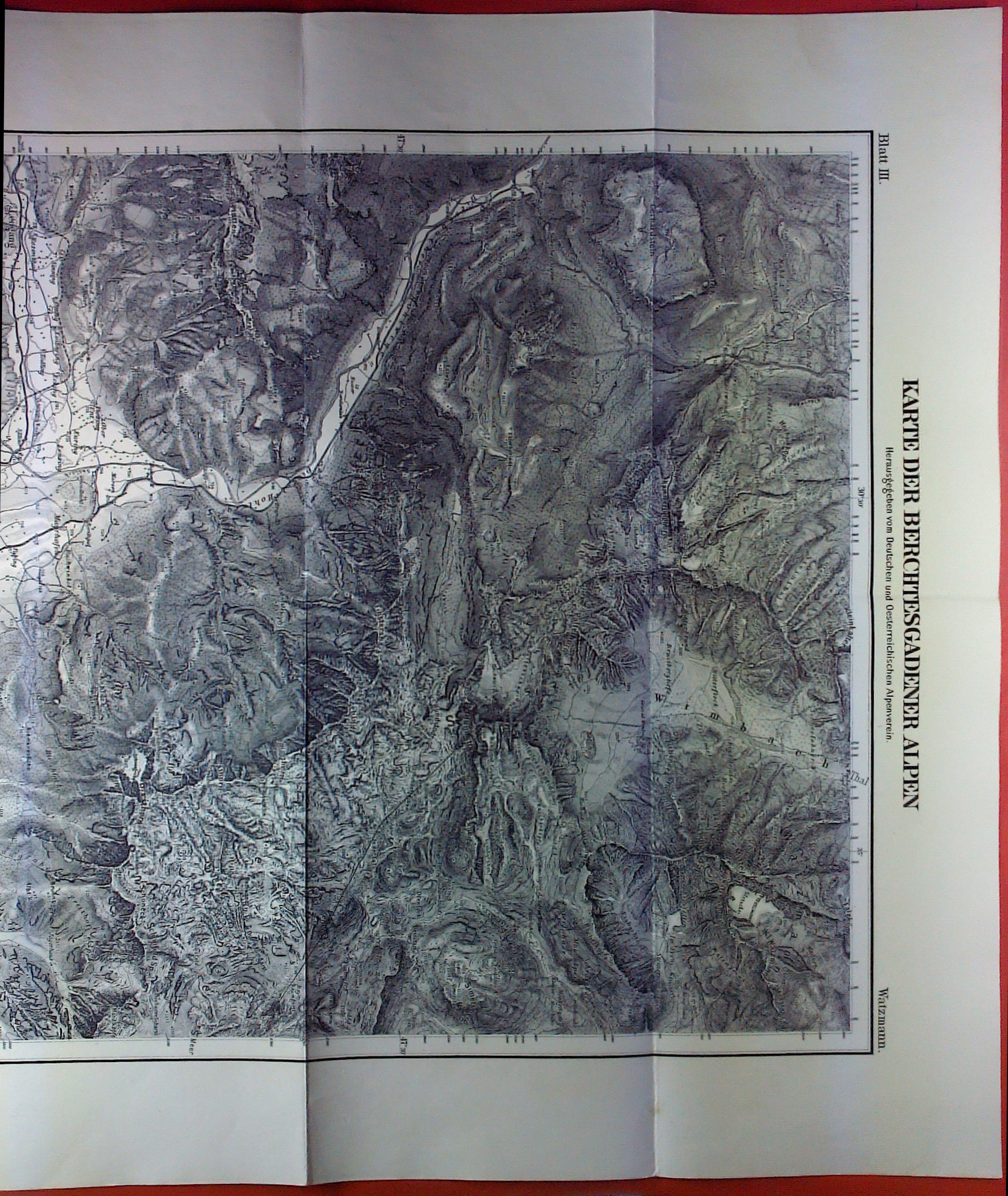 Karte der Berchtesgadener Alpen | Barnebys