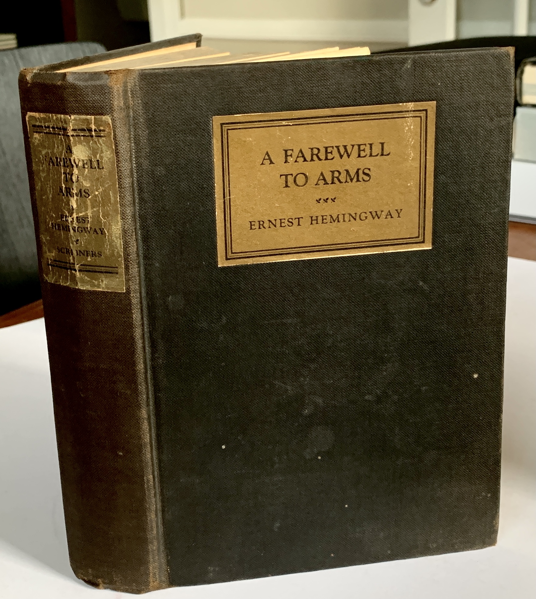 A Farewell To Arms by Hemingway, Ernest Very Good Hardcover (1929) 1st