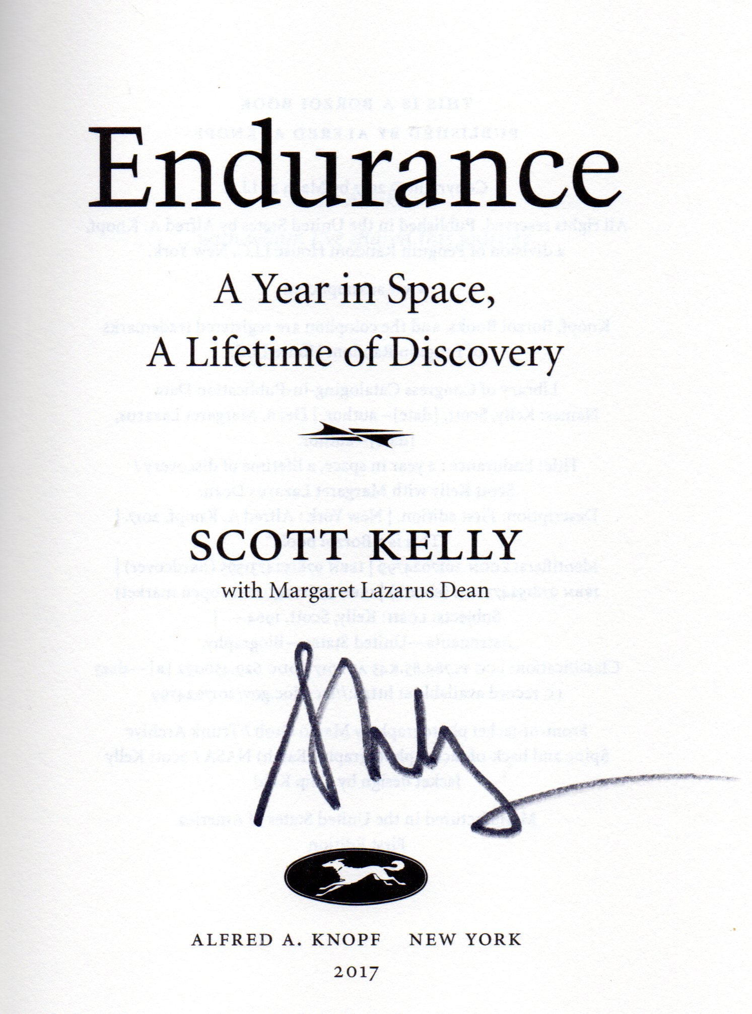 Endurance A year in Space, A Lifetime of Discovery by Kelly, Scott