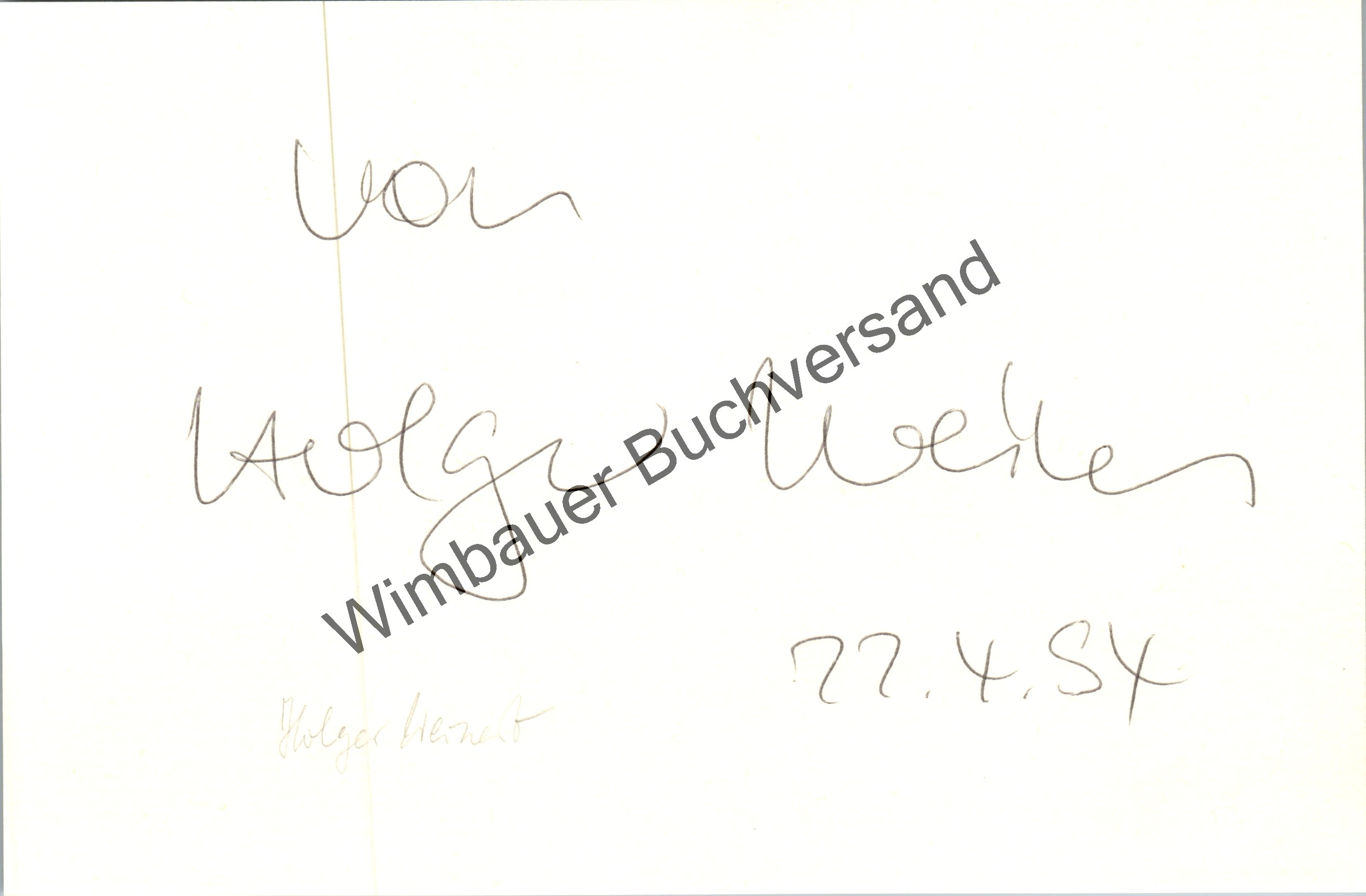 Original Autogramm Holger Weinert Hessenschau /// Autogramm Autograph 