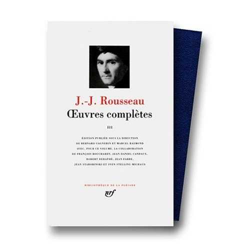 Oeuvres Completes Vol - Jean-Jacques Rousseau