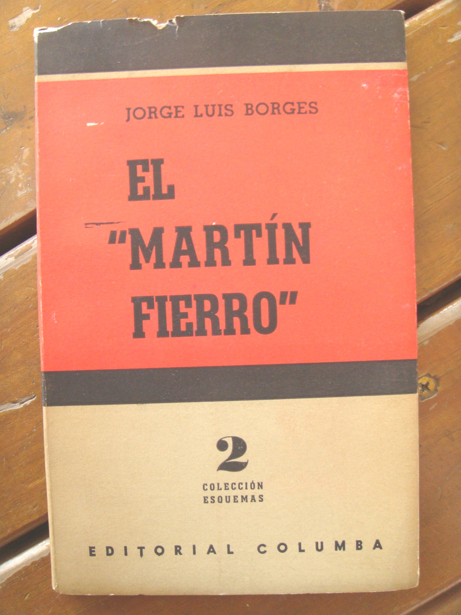 El Martin Fierro By Jorge Luis Borges Bien Encuadernación De Tapa