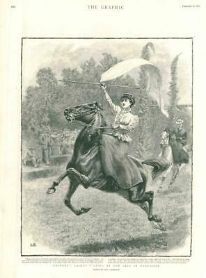 1897 SPAIN Teneriffe Ladies Tilting at the Ring Canary Islands Side Saddle (51) [ ]