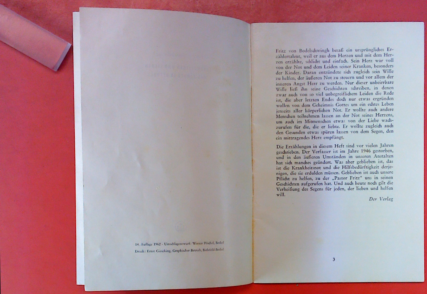 Leben, Leiden. lieben der Kinder in Bethel. 14. Auflage. par Fritz v