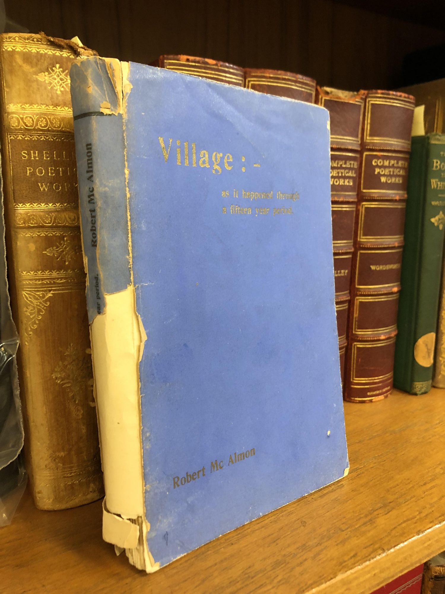 VILLAGE: AS IT HAPPENED THROUGH A FIFTEEN YEAR PERIOD - McAlmon, Robert