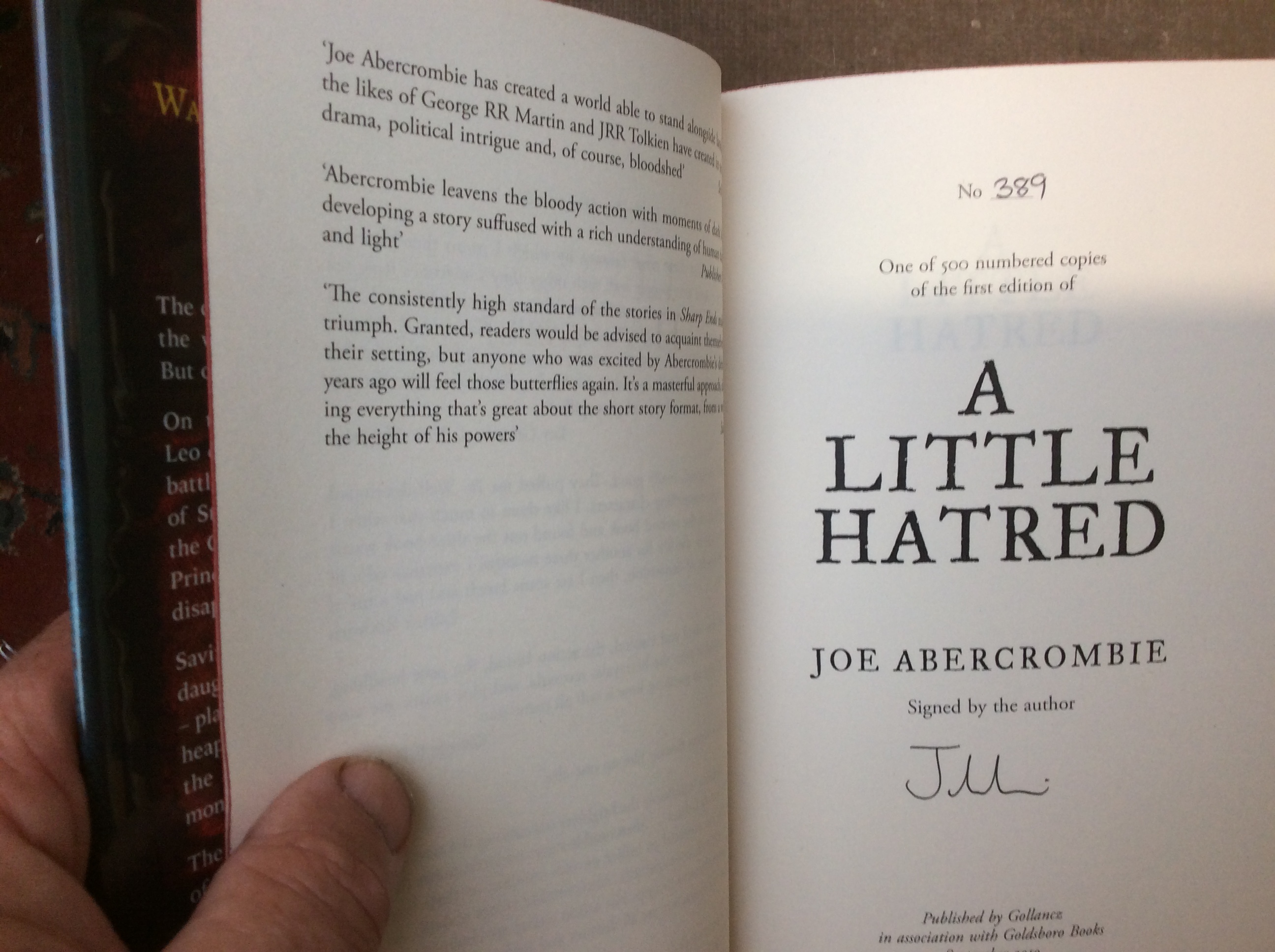 The Age of Madness Trilogy: A Little Hatred, The Trouble with Peace ...